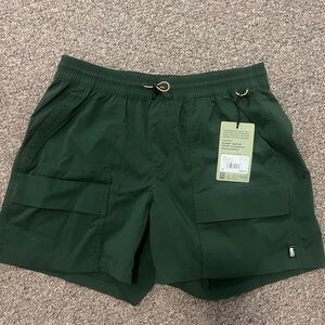 REI Dark Green Hiking Shorts